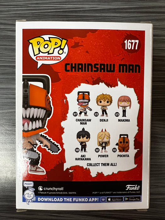 Funko POP! Animation: Chainsaw Man (CHASE)(Signed/Ryan Colt Levy/JSA) #1677