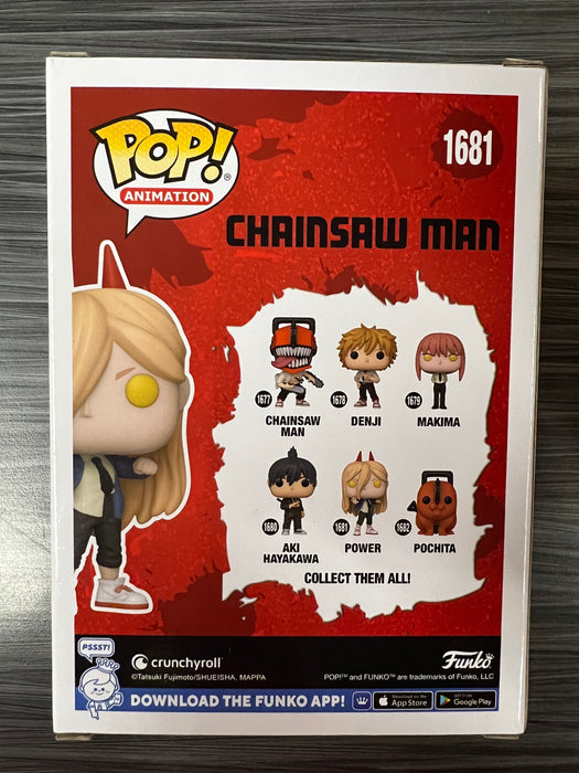 Funko POP! Animation: Chainsaw Man - Power (Signed/Sarah Weidenheft/JSA)[A] #1681