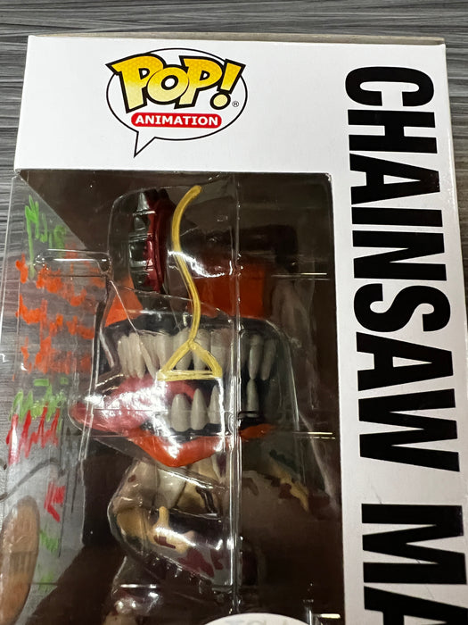 Funko POP! Animation: Chainsaw Man (CHASE)(Signed/Ryan Colt Levy/JSA) #1677