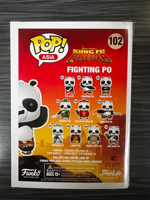 Funko POP! Asia: Kung Fu Panda -Fighting Po (Funko 2016 Pop Asia Exclusive)(Damaged Box)[A] #102