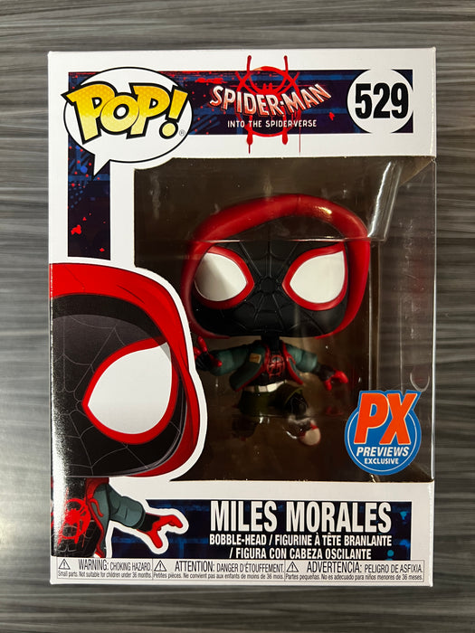 Funko POP! Spiderman Into the Spiderverse: Miles Morales (PX Preview)(Damaged Box) #529