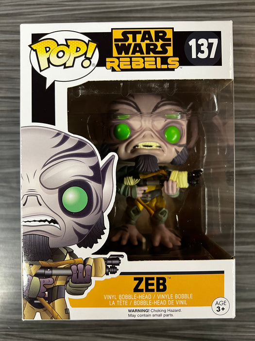 Funko POP! Star Wars Rebels: Zeb (Damaged Box)[A] #137