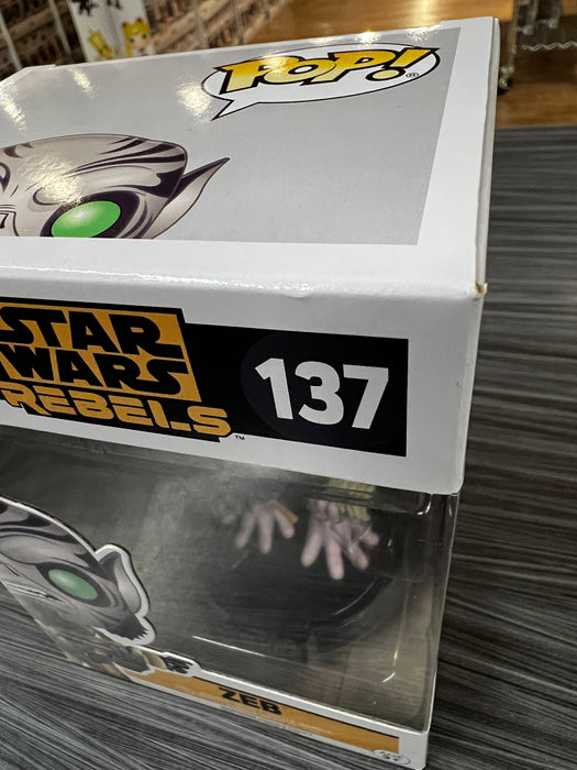 Funko POP! Star Wars Rebels: Zeb (Damaged Box)[A] #137