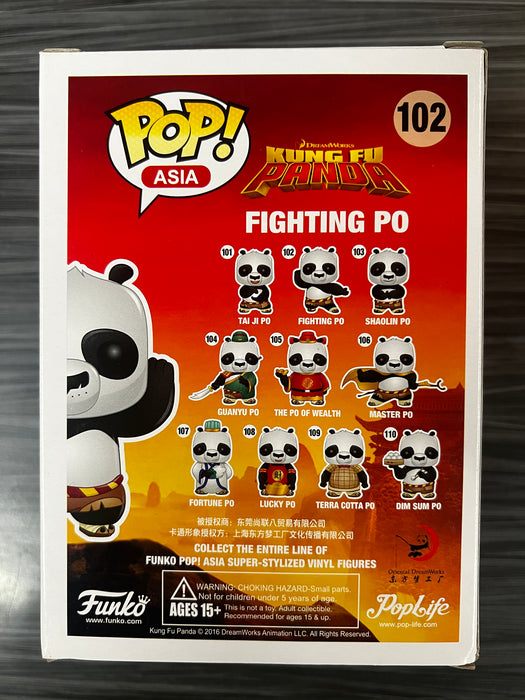 Funko POP! Asia: Kung Fu Panda -Fighting Po (Funko 2016 Pop Asia Exclusive)(Damaged Box)[B] #102