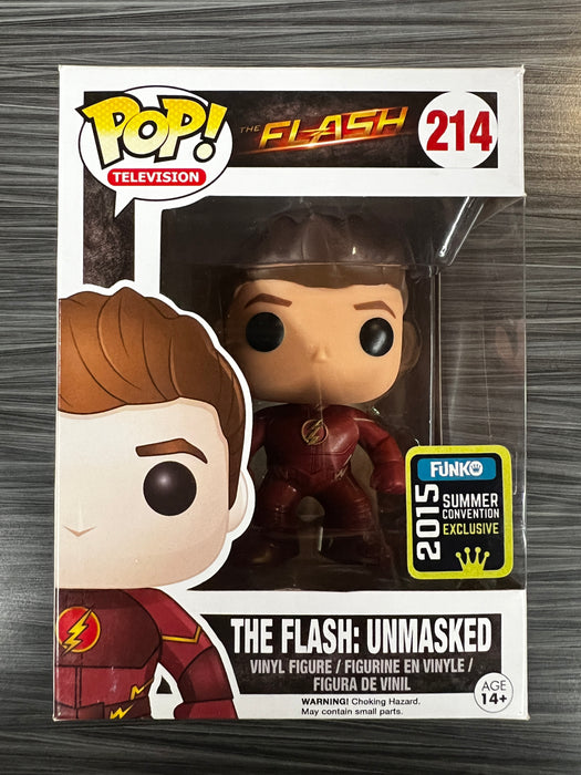 Funko POP! Television: Flash - The Flash Unmasked (2015 SDCC)(Damaged Box) #214