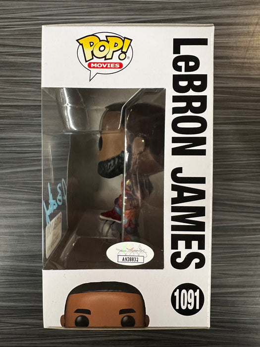 Funko POP! Movies: Space Jam - Lebron James (Amazon)(Signed/John Bentley/JSA)[B] #1091