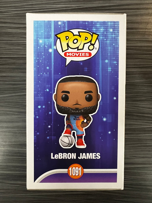 Funko POP! Movies: Space Jam - Lebron James (Amazon)(Signed/John Bentley/JSA)[B] #1091