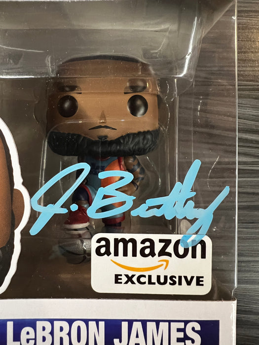 Funko POP! Movies: Space Jam - Lebron James (Amazon)(Signed/John Bentley/JSA)[B] #1091