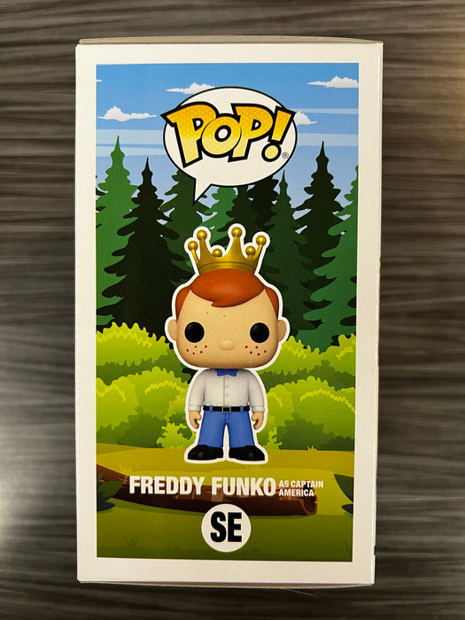 Funko POP! Camp Fundays: Freddy Funko As Captain America (Metallic)(2023 Camp Fundays)(2000PCS)(Damaged Box) #SE