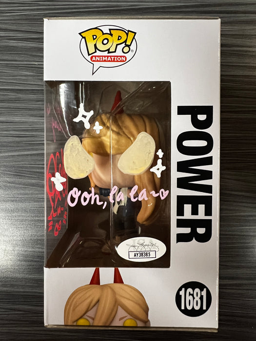 Funko POP! Animation: Chainsaw Man - Power (Signed/Sarah Weidenheft/JSA)[B] #1681