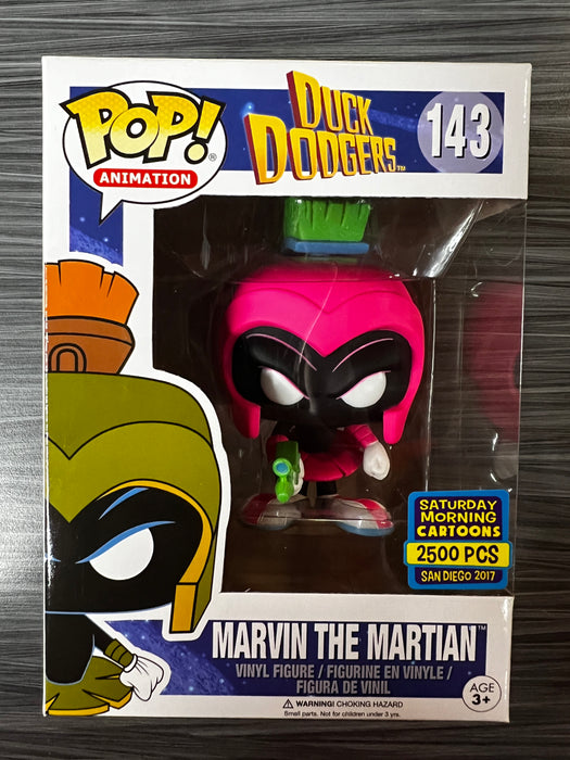 Funko POP! Animation: Duck Dodgers - Marvin the Martian [Neon Magenta](Saturday Morning Cartoons)(2017 SDCC 2500 PCS) #143