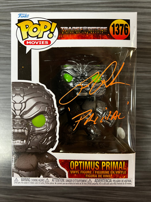 Funko POP! Movies : Transformers Rise of the Beasts - Optimus Primal (Signed/Ron Perlman/JSA)(Damaged Box) #1376