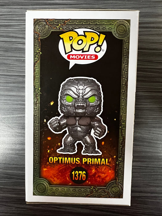 Funko POP! Movies : Transformers Rise of the Beasts - Optimus Primal (Signed/Ron Perlman/JSA)(Damaged Box) #1376