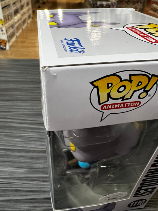 Funko POP! Animation: Dragon Ball Super - Beerus [Eating Noodles](Special Edition)(Signed/Jason Douglas/JSA)(Damaged Box) #1110