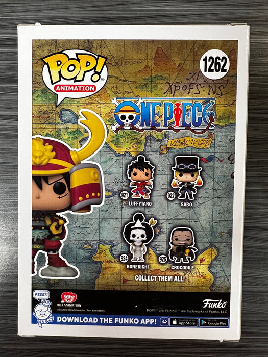 Funko POP! Animation: One Piece - Armored Luffy (CHASE)(Funko)(Signed/Colleen Clinkenbeard/JSA) #1262