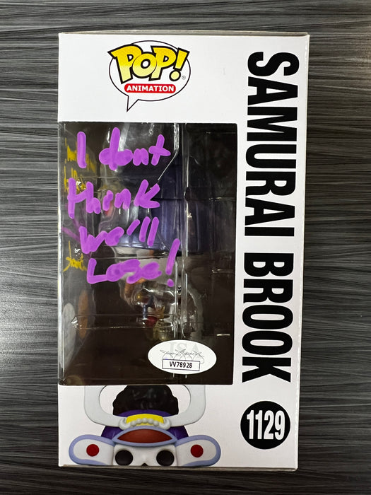 Funko POP! Animation: One Piece - Samurai Brook [Metallic](CHASE)(Funko)(Signed/Ian Sinclair/JSA) #1129