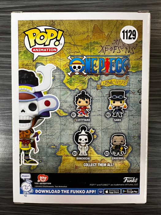 Funko POP! Animation: One Piece - Samurai Brook [Metallic](CHASE)(Funko)(Signed/Ian Sinclair/JSA) #1129