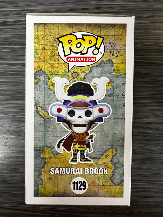 Funko POP! Animation: One Piece - Samurai Brook [Metallic](CHASE)(Funko)(Signed/Ian Sinclair/JSA) #1129