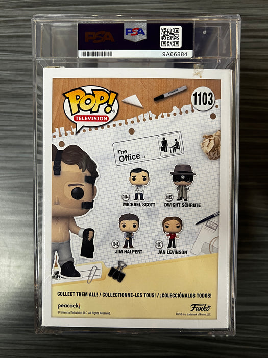 Funko POP! Television: The Office - Dwight Schrute (CHASE)(Chalice Collectibles)(Signed/Rainn Wilson/PSA Encapsulated) #1103