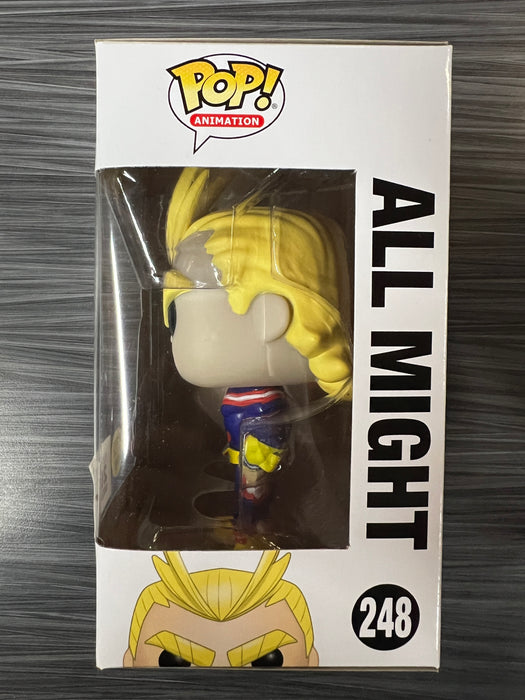 Funko POP! Animation: My Hero Academia - All Might (GiTD)(2017 Funimation)(Damaged Box) #248