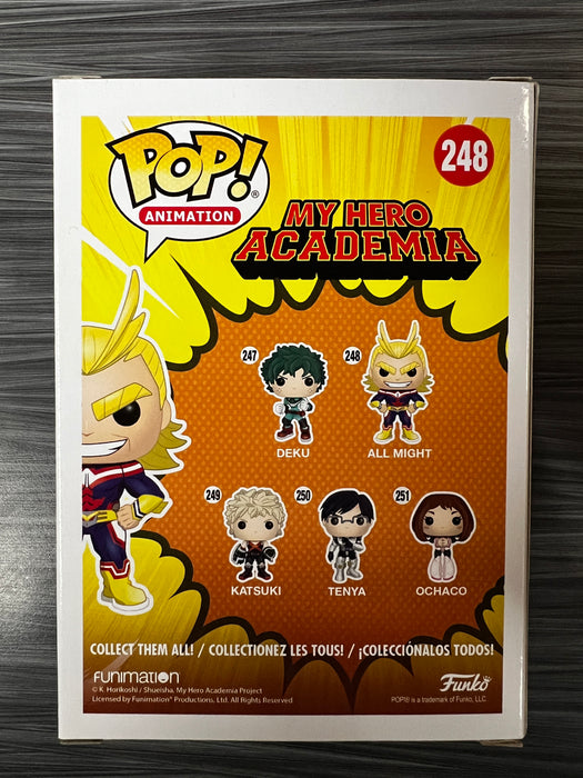 Funko POP! Animation: My Hero Academia - All Might (GiTD)(2017 Funimation)(Damaged Box) #248