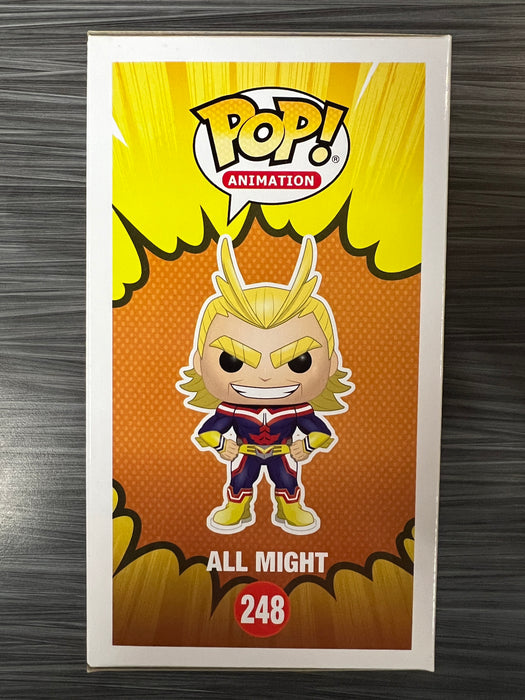 Funko POP! Animation: My Hero Academia - All Might (GiTD)(2017 Funimation)(Damaged Box) #248