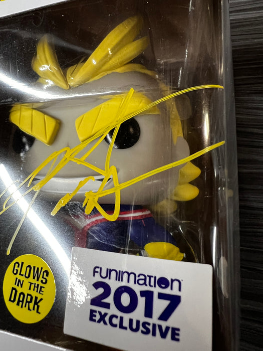 Funko POP! Animation: My Hero Academia - All Might (GiTD)(2017 Funimation)(Signed/Christopher Sabat/Beckett)(Damaged Box)#248