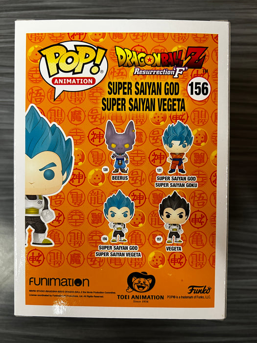 Funko POP! Animation: Dragon Ball Z - Super Saiyan God Super Saiyan Vegeta [Metallic](GameStop)(Signed/Christopher Sabat/JSA) #156