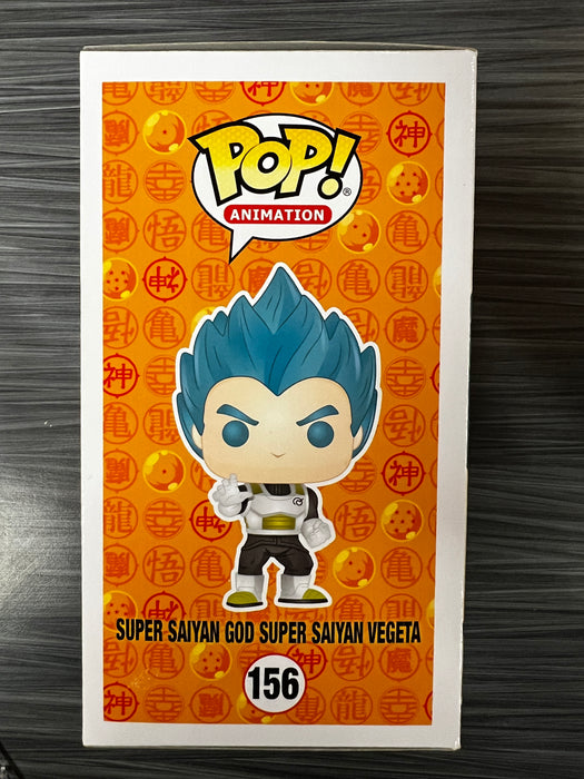 Funko POP! Animation: Dragon Ball Z - Super Saiyan God Super Saiyan Vegeta [Metallic](GameStop)(Signed/Christopher Sabat/JSA) #156