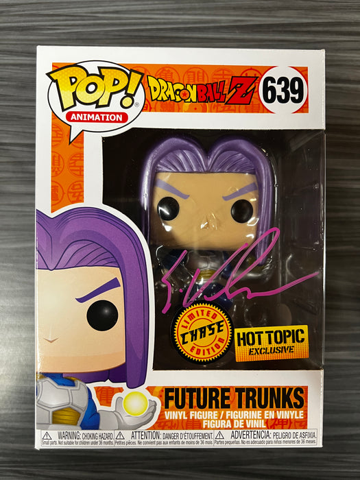 Funko POP! Dragonball Z: Future Trunks [Metallic](Hot Topic)(CHASE)(Signed/ Eric Vale/JSA)(Damaged Box) #639