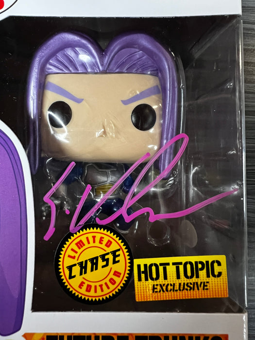 Funko POP! Dragonball Z: Future Trunks [Metallic](Hot Topic)(CHASE)(Signed/ Eric Vale/JSA)(Damaged Box) #639