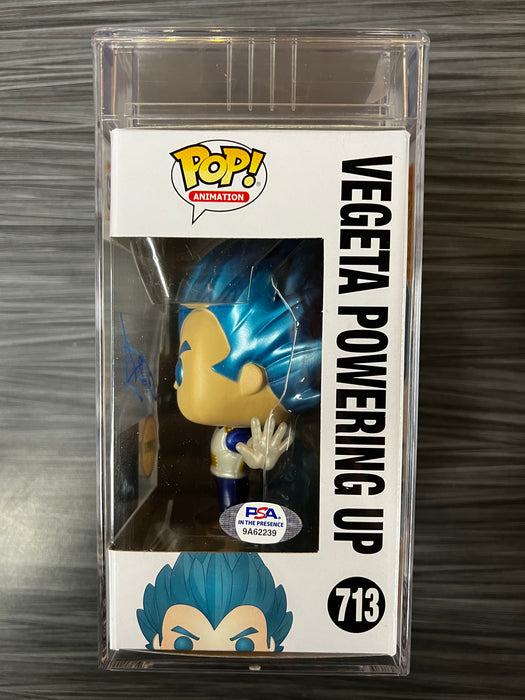 Funko POP! Dragon Ball Super: Vegeta Powering Up [Metallic](Chalice Collectibles)(CHASE)(Signed/Christopher Sabat/PSA Encapsulated) #713