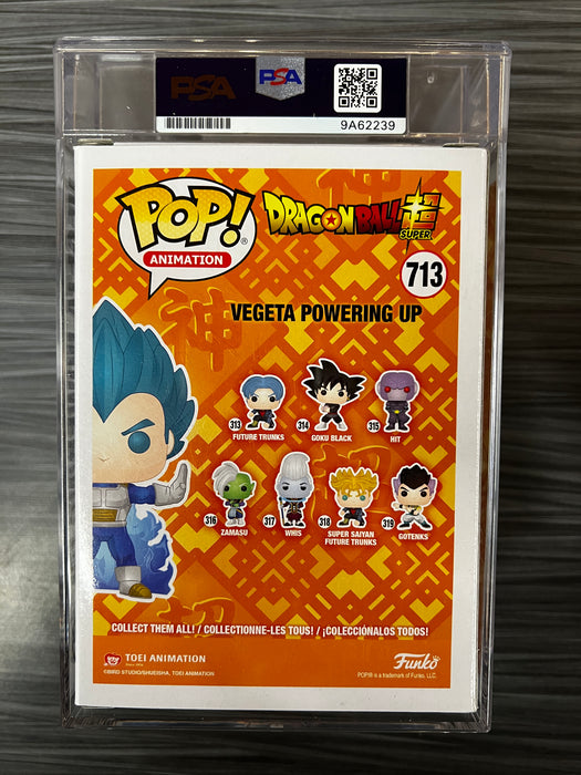 Funko POP! Dragon Ball Super: Vegeta Powering Up [Metallic](Chalice Collectibles)(CHASE)(Signed/Christopher Sabat/PSA Encapsulated) #713