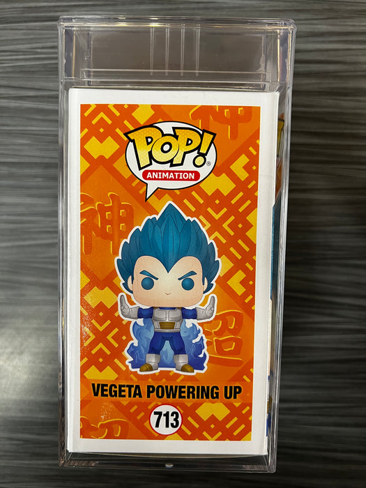 Funko POP! Dragon Ball Super: Vegeta Powering Up [Metallic](Chalice Collectibles)(CHASE)(Signed/Christopher Sabat/PSA Encapsulated) #713