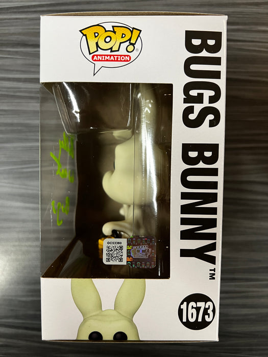 Funko POP! Animation: Looney Tunes - Bugs Bunny (Signed/Billy West/OC Celebrity Marketing) #1673