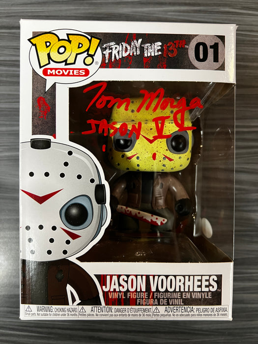 Funko POP! Movies: Friday the 13th - Jason Voorhees (Signed/Tom Morga/JSA)(Damaged Box) #01