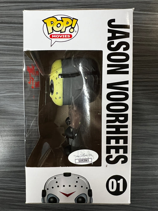 Funko POP! Movies: Friday the 13th - Jason Voorhees (Signed/Tom Morga/JSA)(Damaged Box) #01