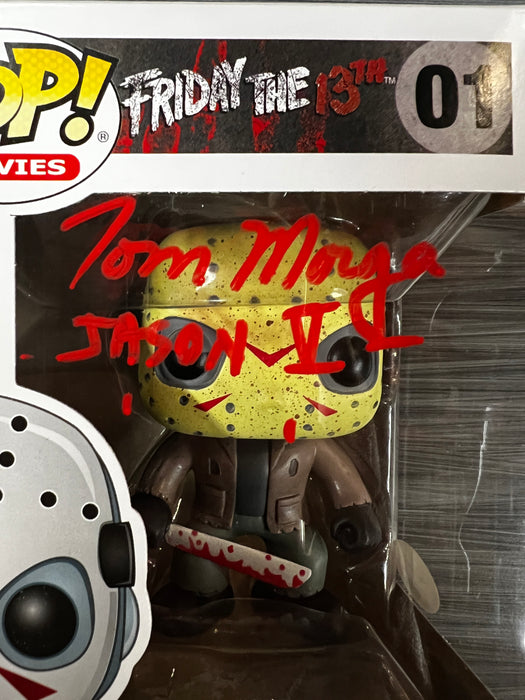 Funko POP! Movies: Friday the 13th - Jason Voorhees (Signed/Tom Morga/JSA)(Damaged Box) #01