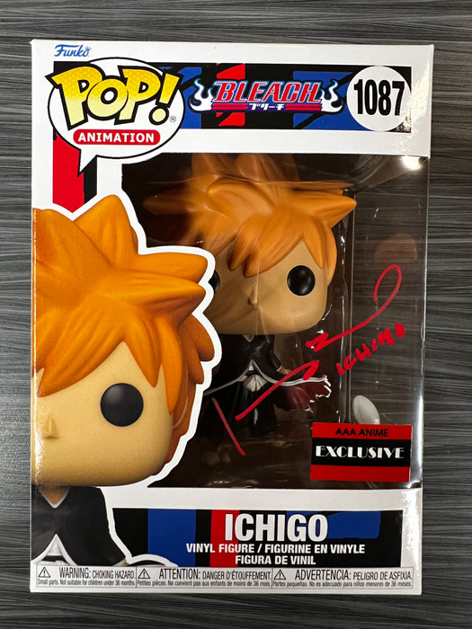 Funko POP! Animation: Bleach - Ichigo (AAA)(Signed/Johnny Yong Bosch/JSA) #1087