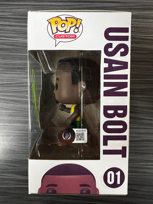 Custom POP! Usain Bolt (Signed/Usain Bolt/Beckett) #01