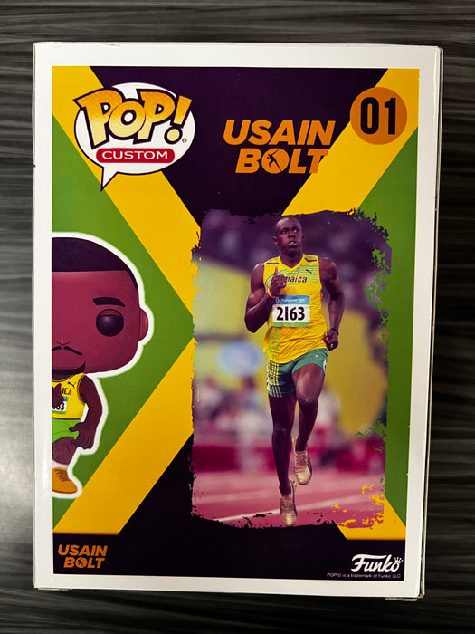 Custom POP! Usain Bolt (Signed/Usain Bolt/Beckett) #01