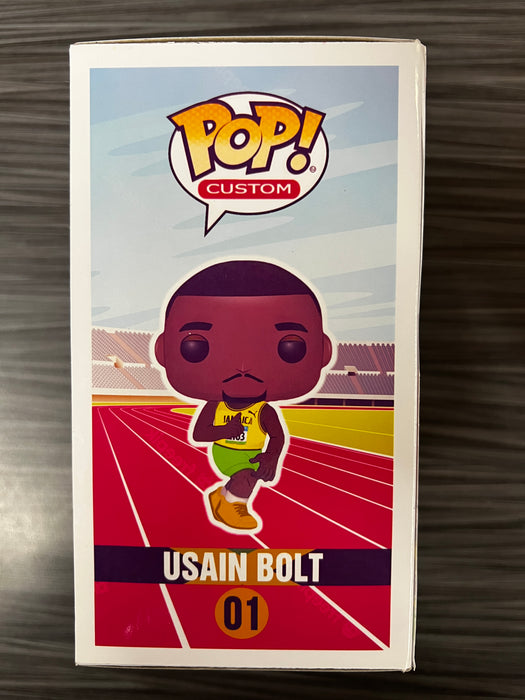 Custom POP! Usain Bolt (Signed/Usain Bolt/Beckett) #01