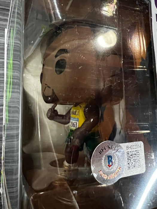 Custom POP! Usain Bolt (Signed/Usain Bolt/Beckett) #01