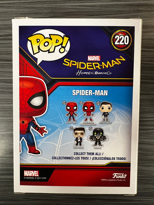 Funko POP! Marvel Spider-Man Homecoming: Spider-Man (Signed/Tom Holland/JSA)(Damaged Box) #220