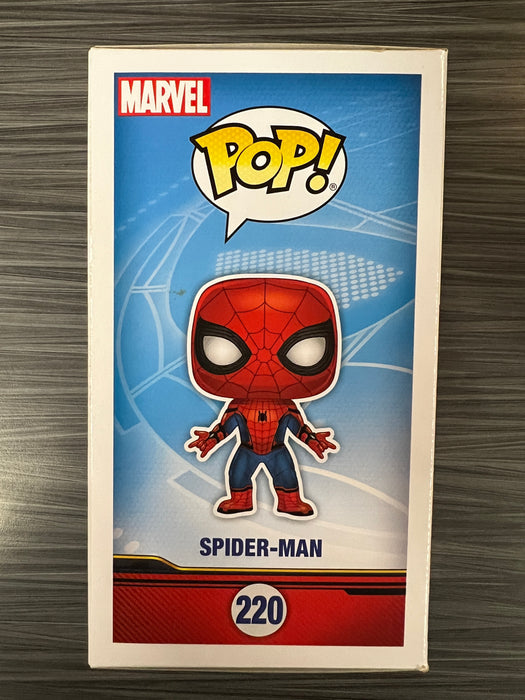 Funko POP! Marvel Spider-Man Homecoming: Spider-Man (Signed/Tom Holland/JSA)(Damaged Box) #220