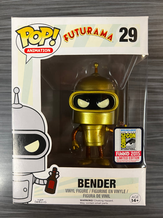 Funko POP! Animation: Futurama - Bender (2015 SDCC)(Damaged Box) #29