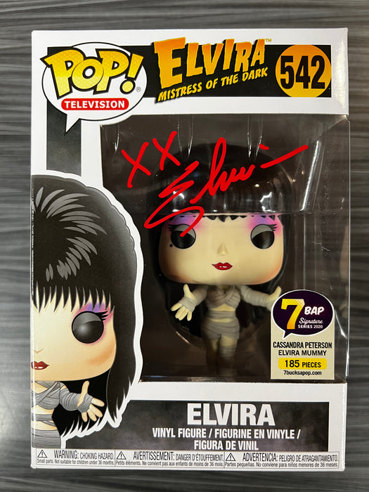 Funko POP! Television: Elvira Mistress of The Dark - Elvira (7BAP)(Signed/Cassandra Peterson/JSA) #542