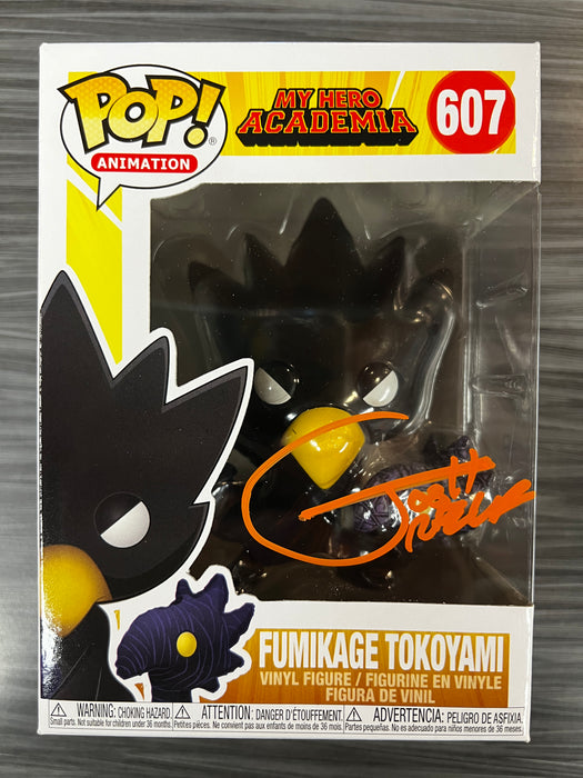 Funko POP! Animation: My Hero Academia - Fumikage Tokoyami (Signed/Jessie Grelle/JSA) #607