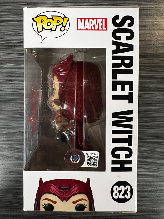 Funko POP! Marvel: WandaVision - Scarlet Witch (Signed/Elizabeth Olsen/Beckett) #823