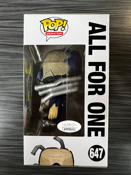 Funko POP! Animation: My Hero Academia - All For One (Fugitive Toys) (Signed/John Swasey/JSA) #647